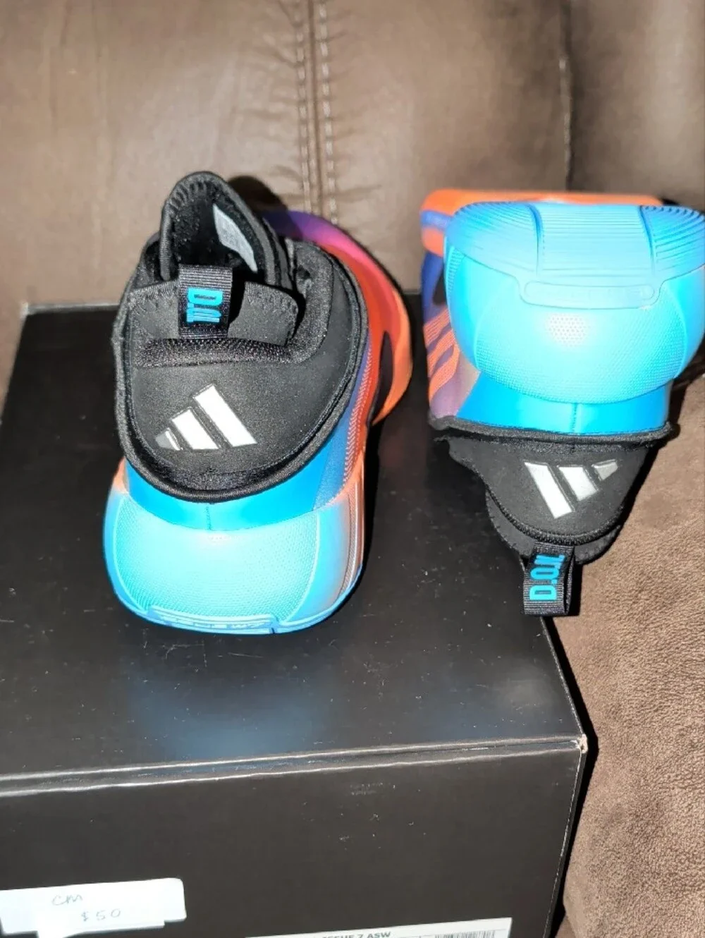Adidas Don 7 -Men's Gradient Performance Sneakers - Black, Blue, Pink, Orange
